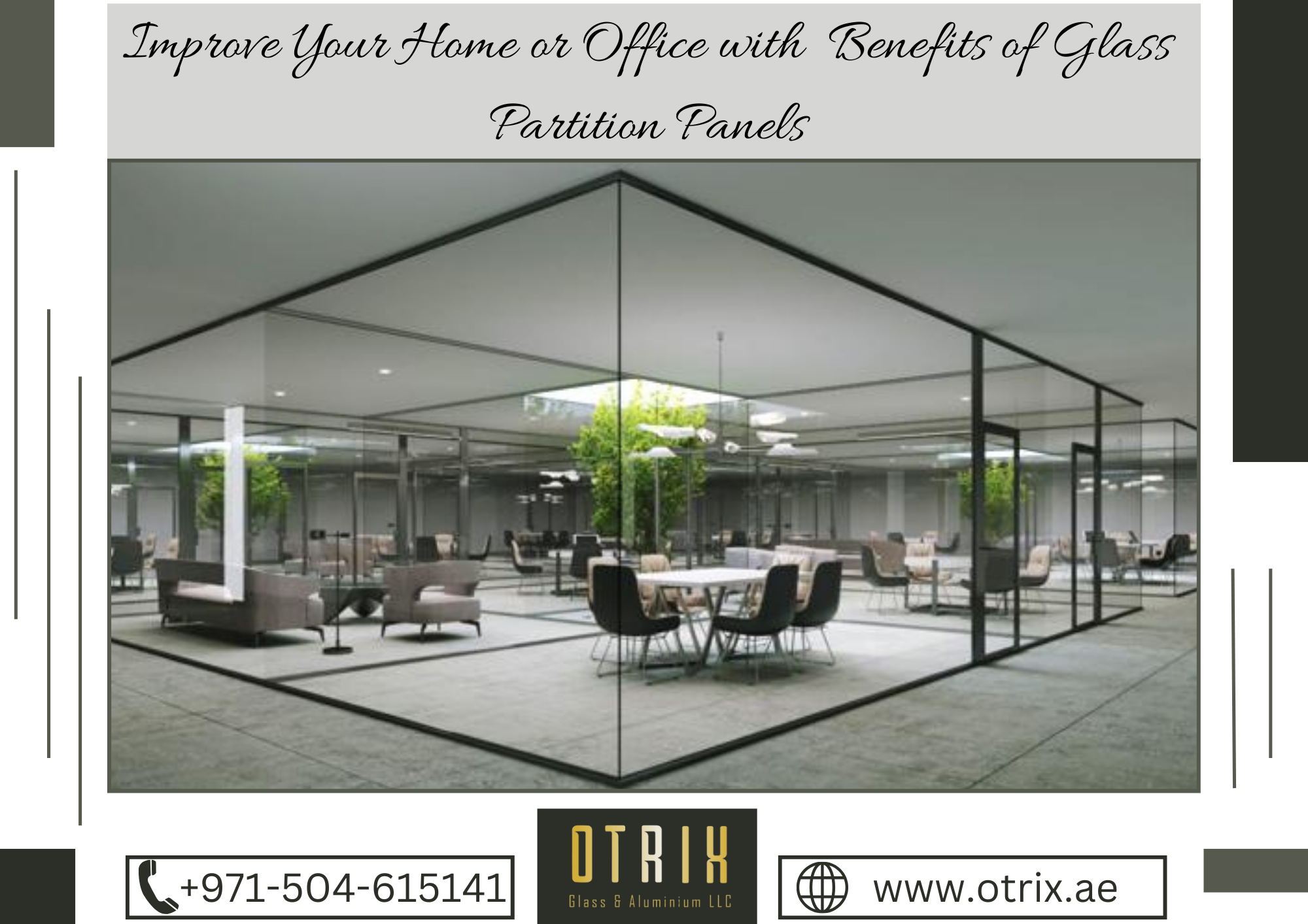 Improve your office or home with glass partitions