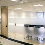 frameless office glass partition