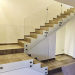 stair glass railing in dubai