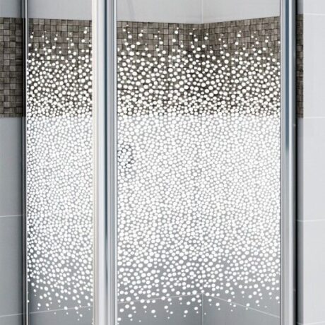 Patterned Glass Fixed Shower Glass