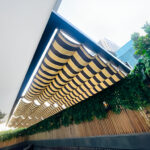 black aluminum awning shade in Dubai from www.otrix.ae