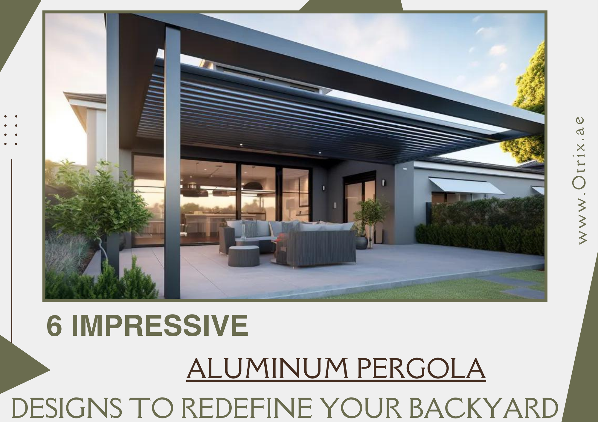 6 Impressive Aluminum Pergola Designs to Redefine Your Backyard