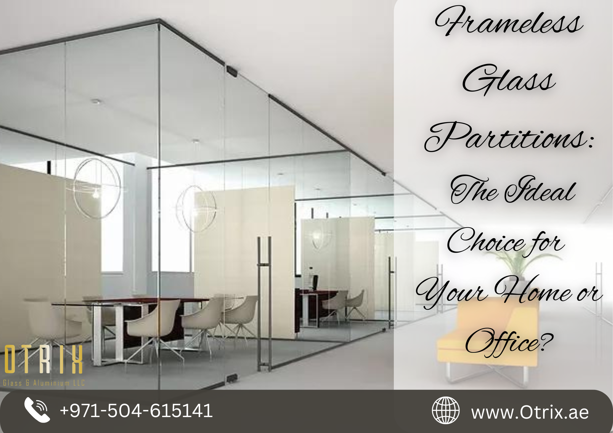 Frameless Glass Partition