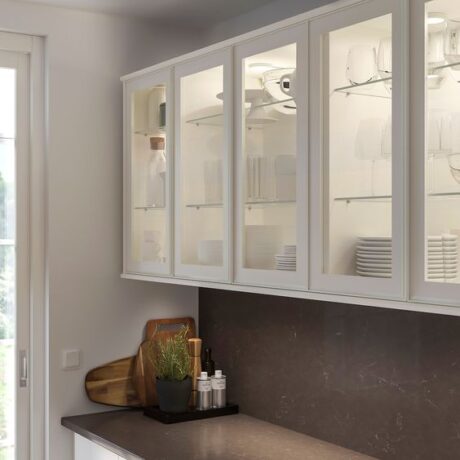 Kitchen Glass Cabinet by otrix glass and aluminum