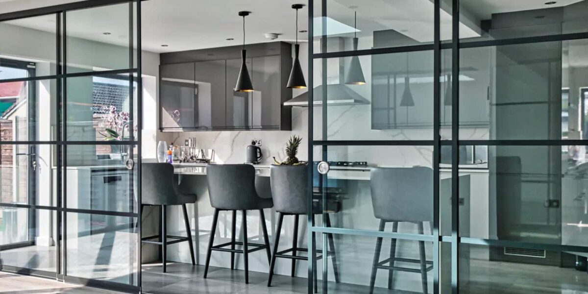 Kitchen Glass Partition