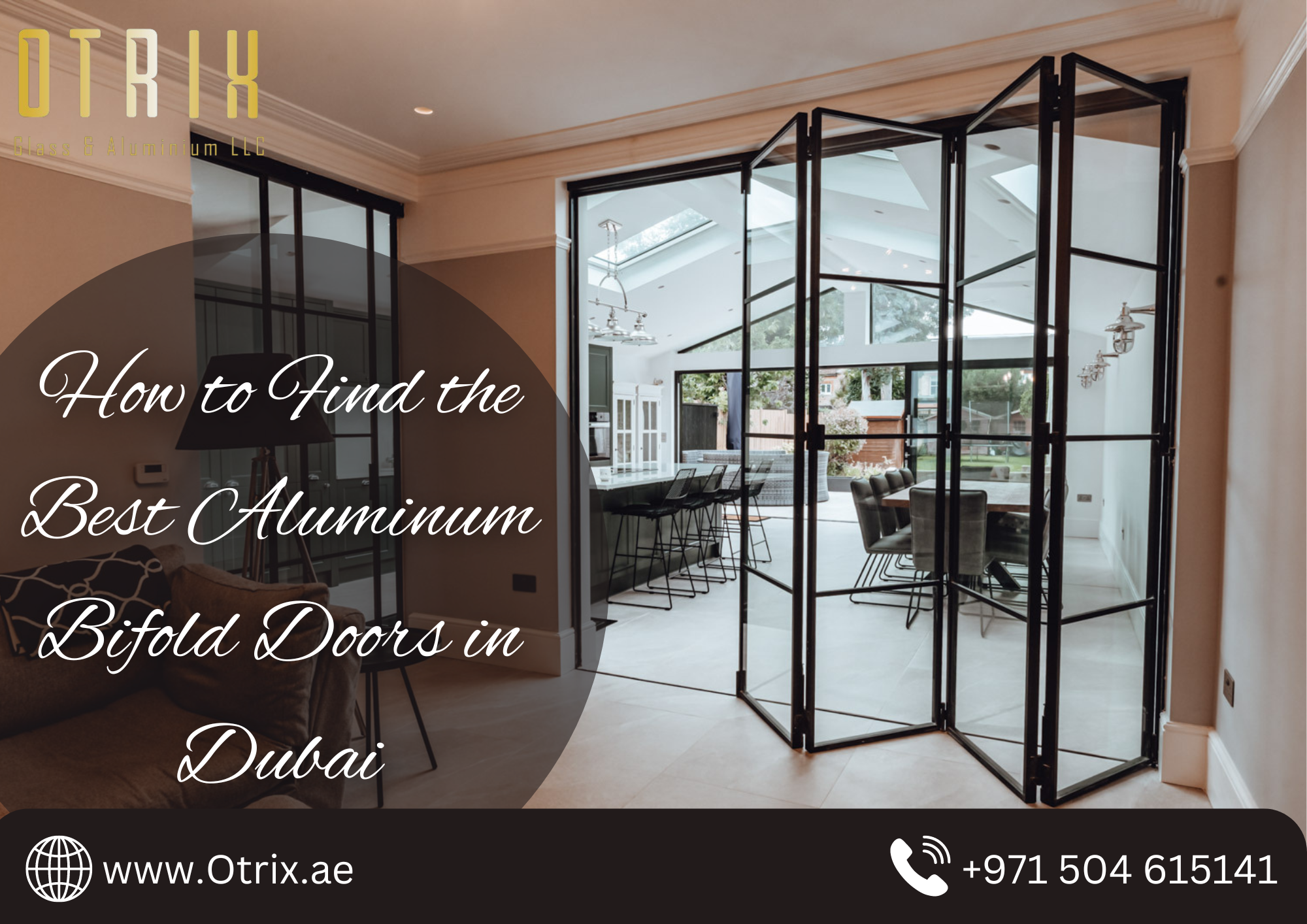 Aluminum Bifold Doors in Dubai